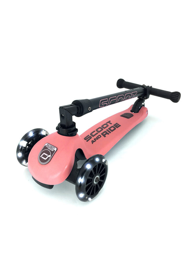 Scoot and Ride Highwaykick 3 LED Peach