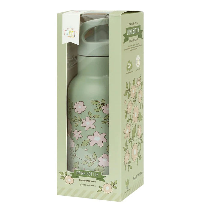 Little lovely company ūdens pudele "Blossoms - sage" 350 ml