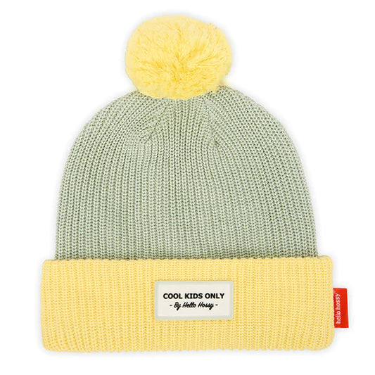 Hello Hossy Bērnu cepure (2 - 5 gadi) Block Kiwi Beanie