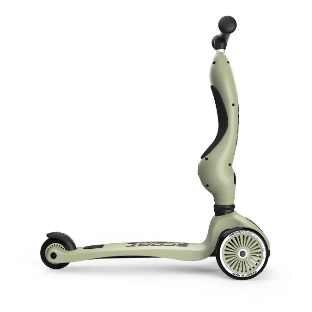 Scoot and Ride Skrejritenis 2 in 1 HighwayKick 1 Olive